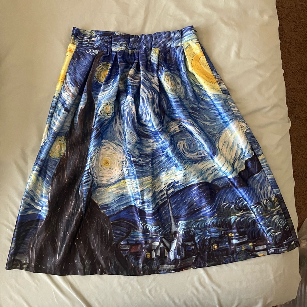 Starry Night Women's Skirt - Picture 2 of 4